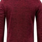 Elegant maroon sweatshirt med myk tekstur og enkel design - Bakre visning.